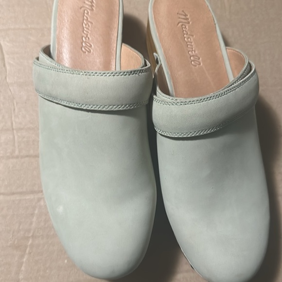 NWT! NEW IN BOX! MADEWELL CECILY CLOG NUBUCK LIGHT GREEN Forgotten Landscape 8 - Picture 7 of 14